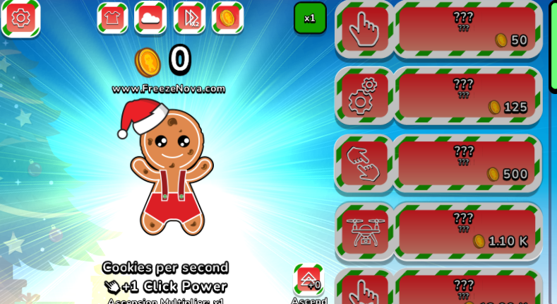 XMAS COOKIE CLICKER | ClassicReload.com